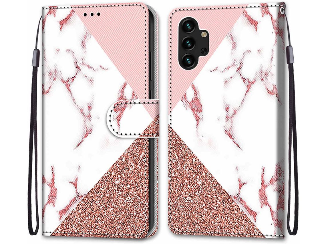 Capa Fólio para Samsung HONGWE. Pele Sintética Multicor