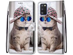 Capa Fólio para Samsung Galaxy A41 HONGWE. Anti-Choque Castanho