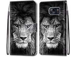 Capa para Samsung Galaxy S7 HONGWE. com Porta-Cartões Castanho