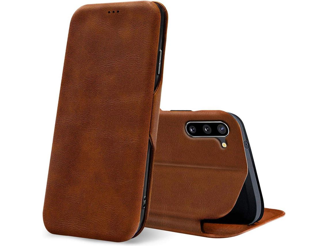 Capa Fólio para Samsung Galaxy Note HONGWE. Castanho