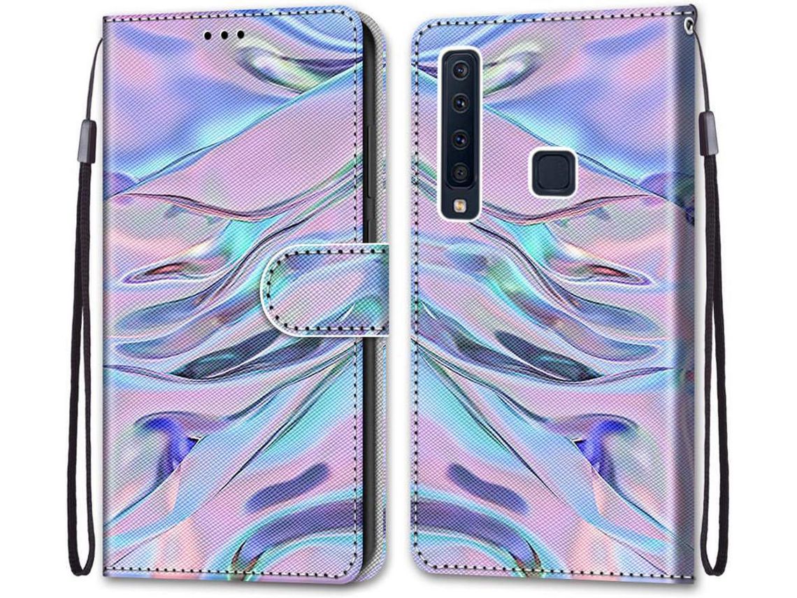 Capa Fólio para Samsung Galaxy A9 HONGWE. Anti-Choque Castanho