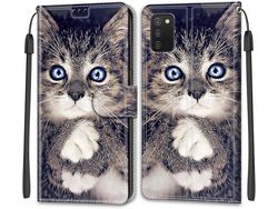 Capa para Samsung Galaxy A03 HONGWE. com Porta-Cartões Castanho