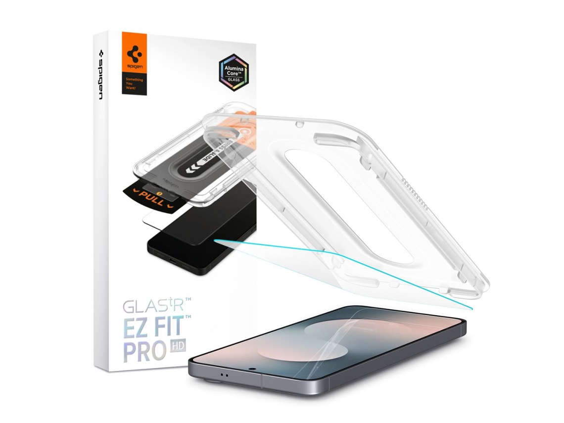 Película De Vidro Temperado Spigen Glas.tr Ez Fit Pro Hd Para Galaxy S25 Fe Transparente