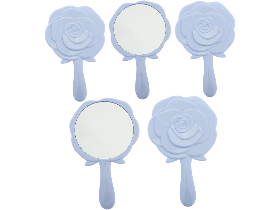 Conjunto De 5 Espelhos De Maquiagem Pequenos, Compactos E Portáteis Para Mulheres E Meninas.
