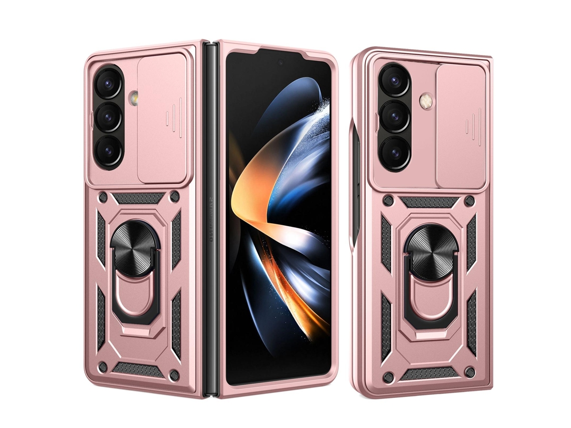 Capa Para Samsung Galaxy Z Fold8 Ultra, Capa Protetora À Prova De Choque Com Suporte Gertiz (ouro Rosa)