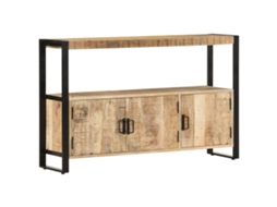 Vidaxl Armário Lateral 120x30x75 Cm Madeira De Mangueira Maciça