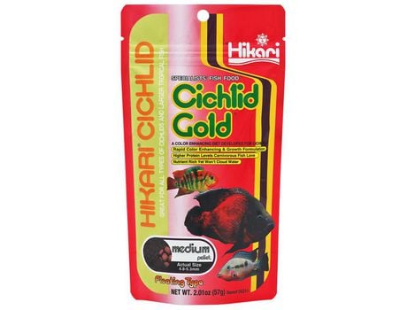 Comida para Peixes HIKARI Cichlid Gold Medium 57G