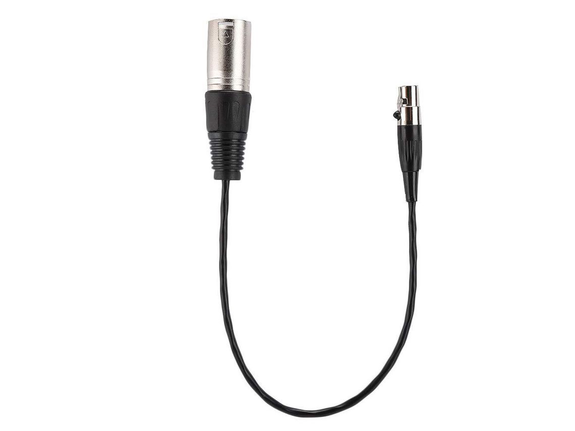 Conector Adaptador de Cabo Mini Xlr Fêmea de 3 Pinos para Macho
