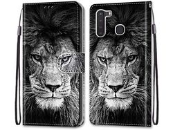 Capa para Samsung Galaxy A21 HONGWE. Pele Sintética Multicor
