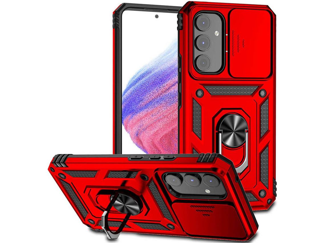 Capa para Samsung Galaxy A34 5G HONGWE. Cânhamo Anti-Choque com Anel de Suporte