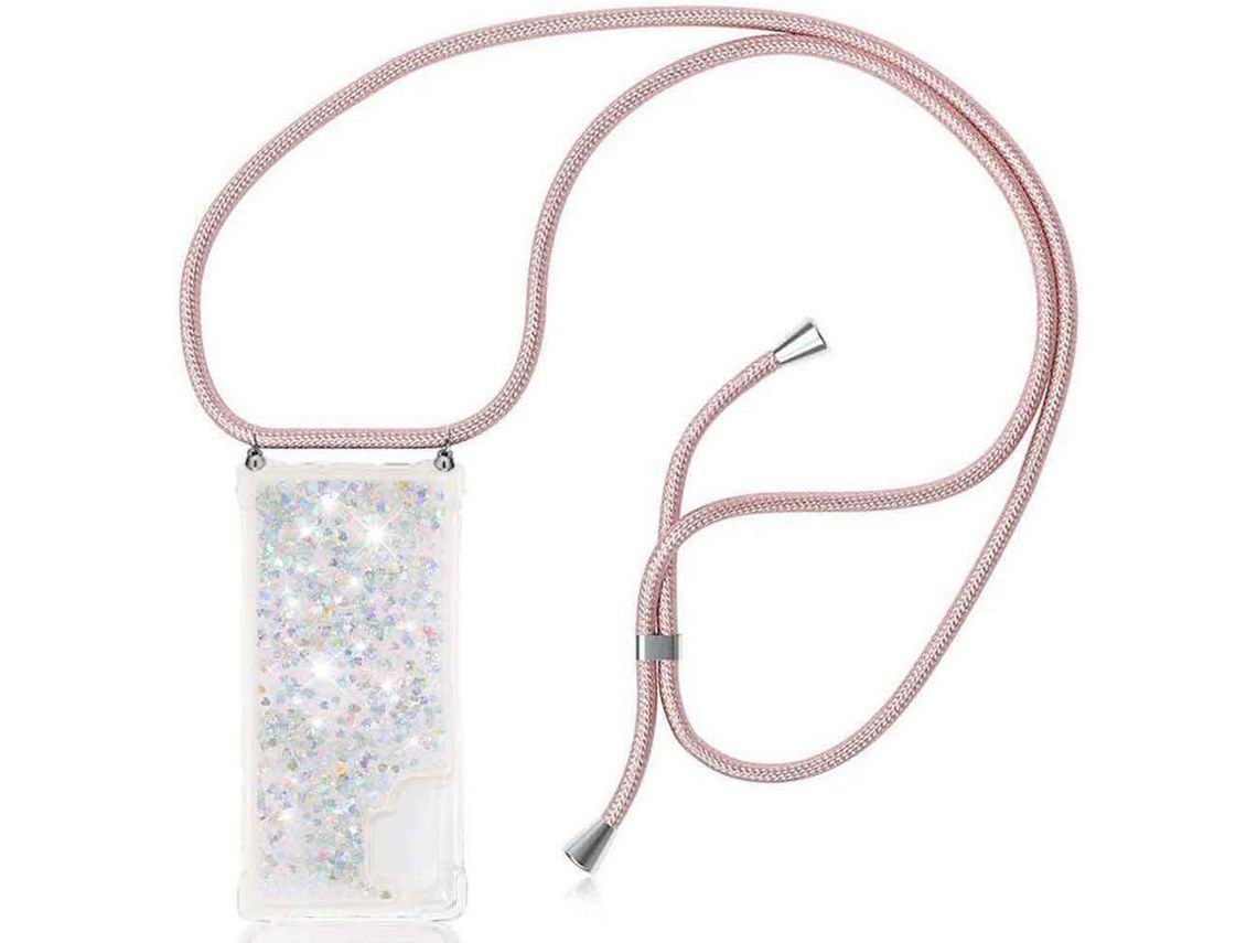 Correia Colar Note Líquido Brilhante Areia para Samsung Galaxy Note HONGWE. Transparente