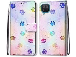 Capa Fólio para Samsung Galaxy A12 HONGWE. Anti-Choque Multicor