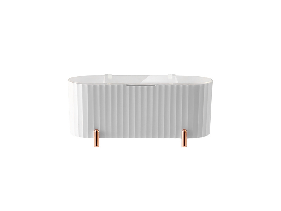 Organizador de maquiagem com gaveta, grande capacidade, multifuncional, para mesa de vanity, azul | S/MARCA