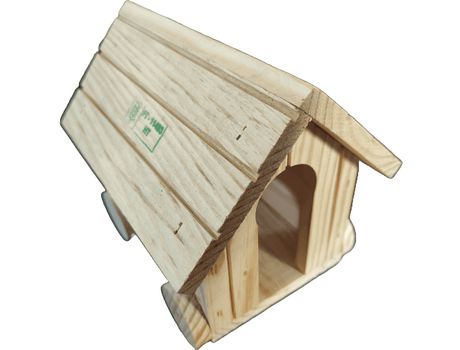Casa em Madeira para Hamster com Rodas OK FOR PETS