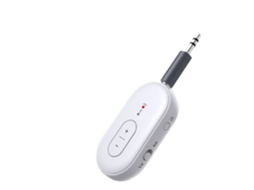 Adaptador Transmissor De Áudio Sem Fios Bluetooth Com Bateria De 20h