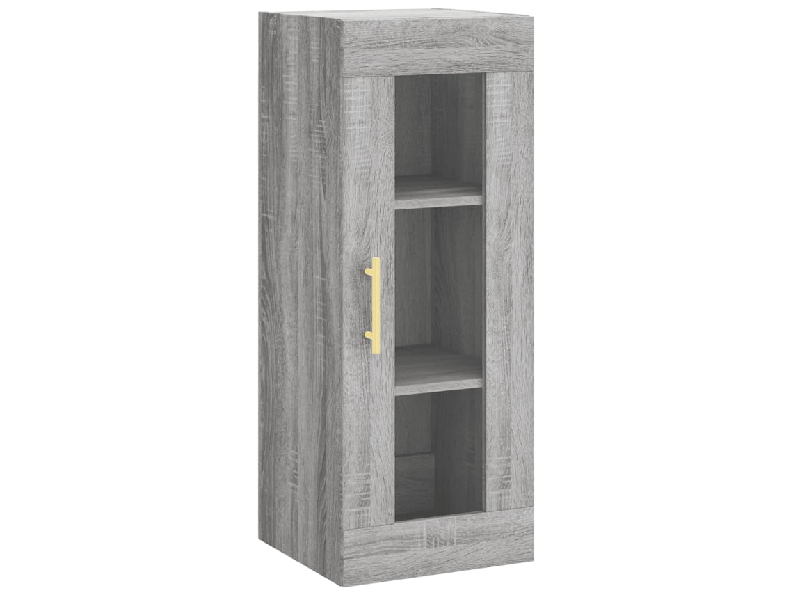 Wall Mounted Cabinet, Wall Mounted Cabinets Vidaxl Cinzeto Madeira Processada (n/a)