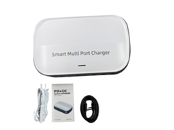 Carregador de Mesa EOOCOO, 8 portas, 200W, tensão ampla