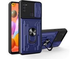 Protector de Lente para Samsung Galaxy A11 HONGWE. Textura Macia Rígida com Anel de Suporte