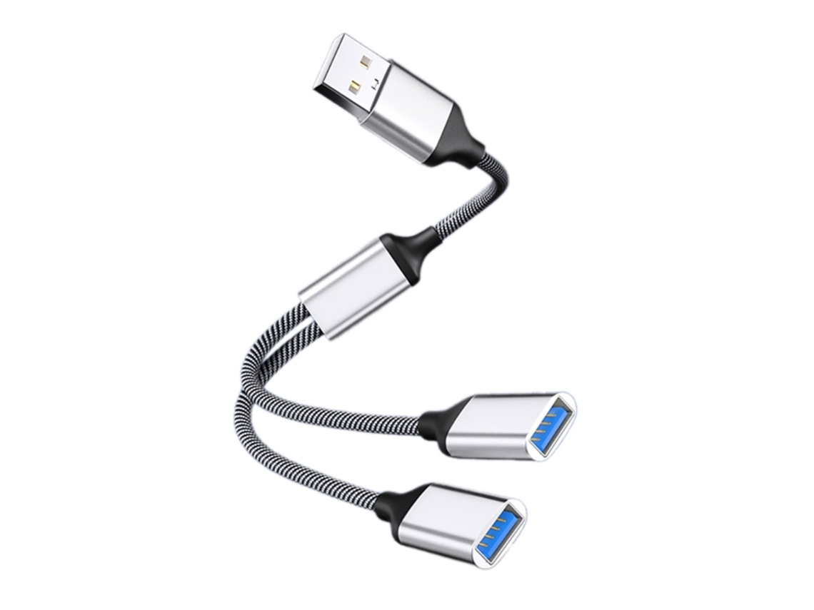 Cabo Divisor Usb, Hub Usb, Cabo Adaptador De Extensão De Energia De 28 Cm/11,02 Polegadas Aquaforge
