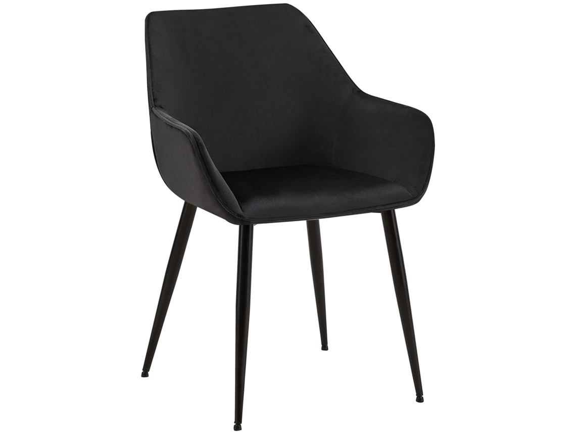 Cadeira De Jantar Luena Preto/veludo Clp