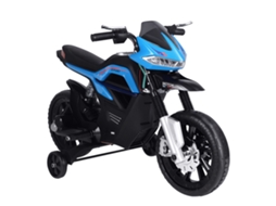 Motocicleta infantil elétrica, com luzes e música, 105x52,3x62,3cm, azul S/MARCA