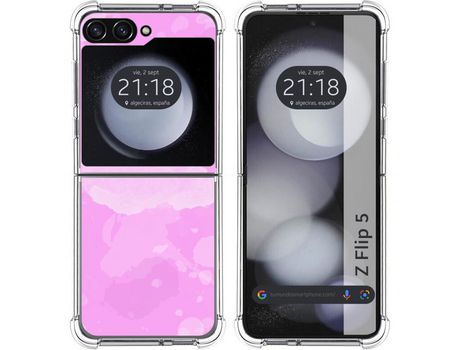 Capa para Samsung Galaxy Z Flip 5 5G TUMUNDOSMARTPHONE de Silicone com Desenho - Multicor