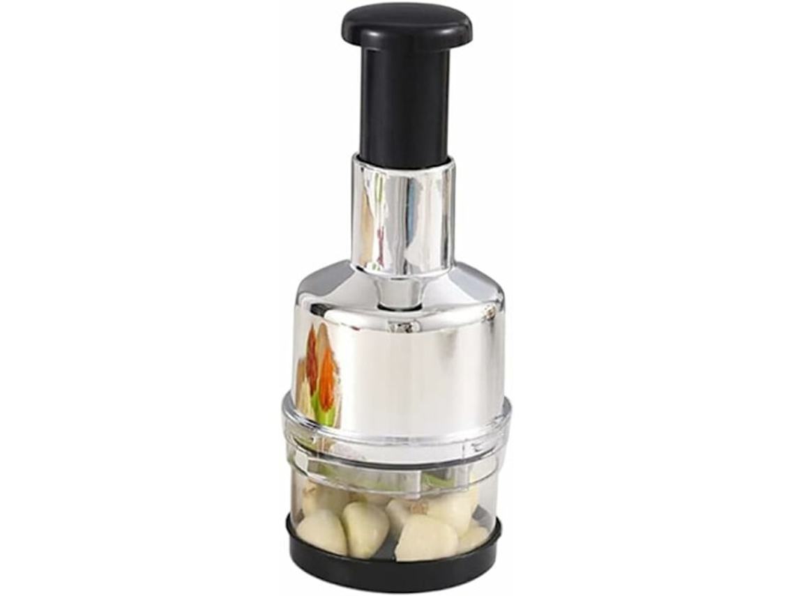 Picador De Alho E Cebola, Picador De Legumes Manual Em Aço Inoxidável, Espremedor De Alho Manual Para Gengibre, Pimenta, Salada