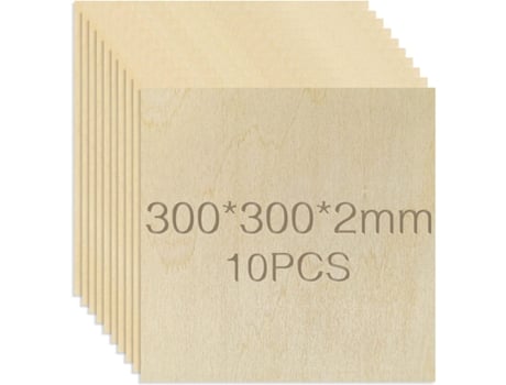 Madeira Compensada Ineasicer, 10 Peças 300 X 300 X 2 Mm, Faça Você Mesmo, Pirografia, Placa De Madeira Para Modelo De Avião, Placa De Madeira Ehsttdh