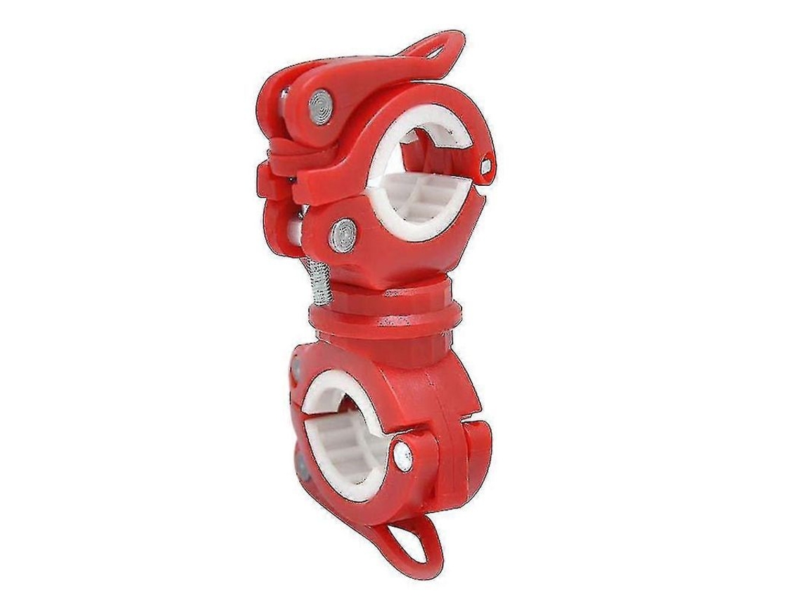 Suporte de Clamp Ajustável com Rotação de 360° para Lanterna de Bicicleta Azul Branco Vermelho YURU