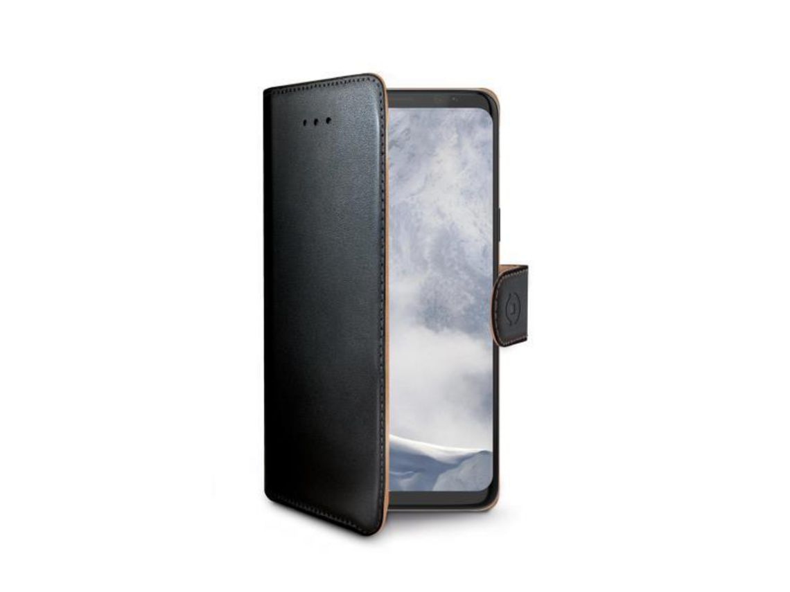 Capa Fólio para Samsung Galaxy S9+ CELLY Pele Preto