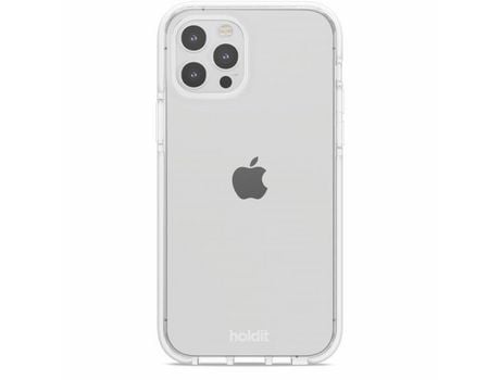 Capa para iPhone 12 HOLDIT Pele Sintética Branco