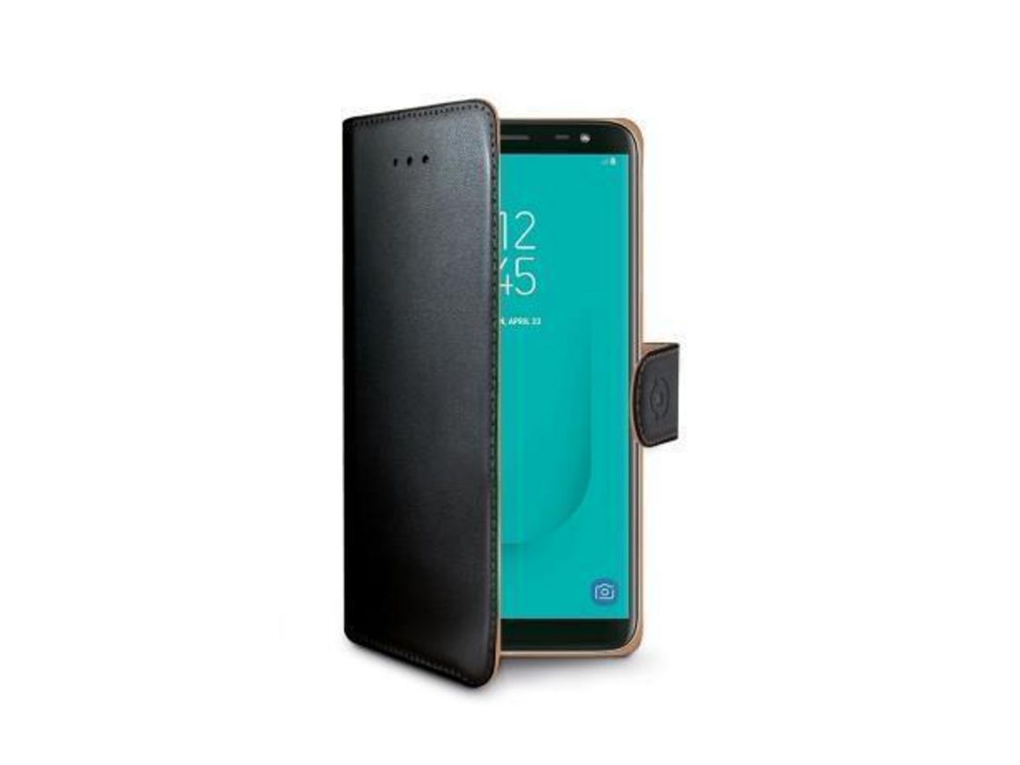 Capa Fólio para Samsung CELLY Pele Preto