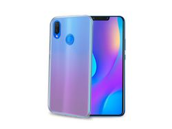 Capa para Huawei P Smart+, P Smart CELLY Pele Sintética Transparente