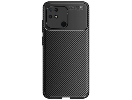 Capa para Xiaomi Redmi 10C JUSTINCASE Pele Sintética Preto