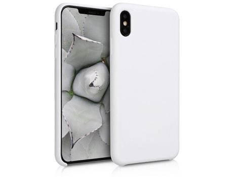 Capa para iPhone XS Max KWMOBILE Pele Sintética Branco