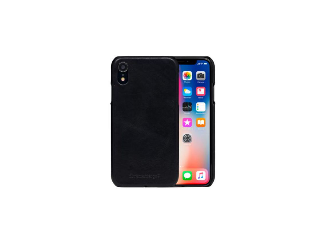 Capa para iPhone XR DBRAMANTE1928 Pele Preto