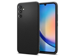 Capa para Samsung Galaxy A34 5G SPIGEN Pele Sintética Preto
