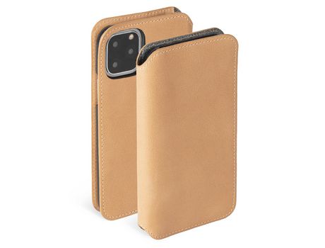 Capa Fólio para iPhone 11 Pro KRUSELL Pele Amarelo
