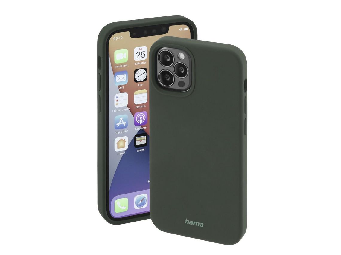Capa para iPhone 13 Pro HAMA Pele Sintética Verde