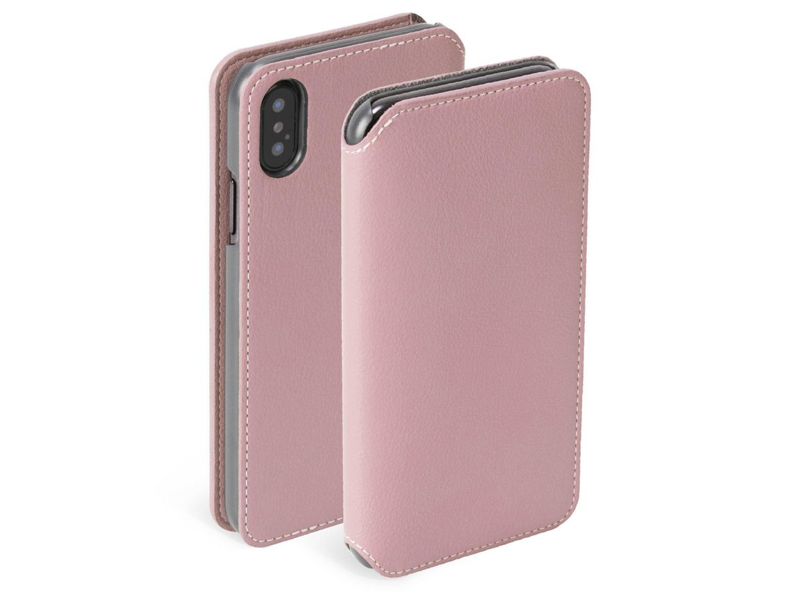 Capa Fólio para iPhone XS Max KRUSELL Rosa