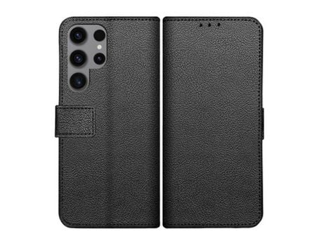 Capa Fólio para Samsung JUSTINCASE Pele Sintética Preto