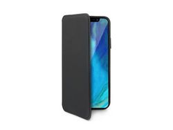 Capa Fólio para iPhone XS Max CELLY Pele Sintética Preto