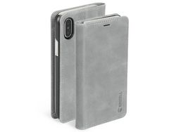 Capa Fólio para iPhone XS Max KRUSELL Cinzento