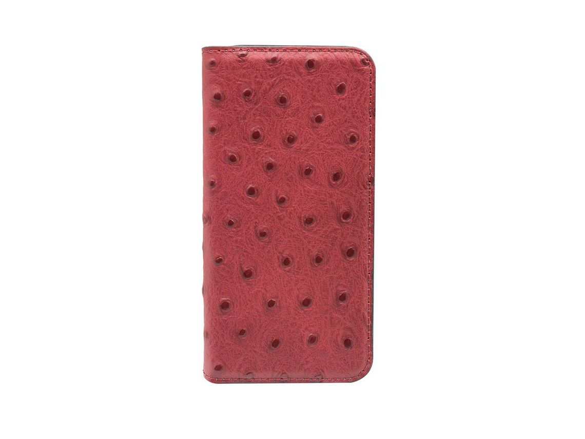 Capa Fólio para iPhone 7 TELLUR Pele Vermelho
