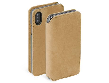 Capa Fólio para iPhone XS Max KRUSELL Castanho