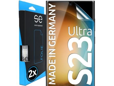 Película de Ecrã para Samsung Galaxy S23 Ultra SMART ENGINEERED Pele Sintética Transparente