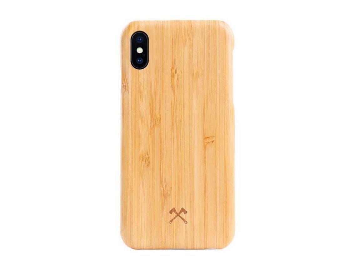 Capa para iPhone XS Max/XS WOODCESSORIES Bambu Bege