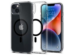 Capa para iPhone 14 Plus SPIGEN Pele Sintética Preto