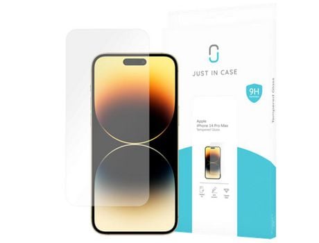 Película de Ecrã para iPhone 14 Pro Max JUSTINCASE Vidro Temperado Transparente