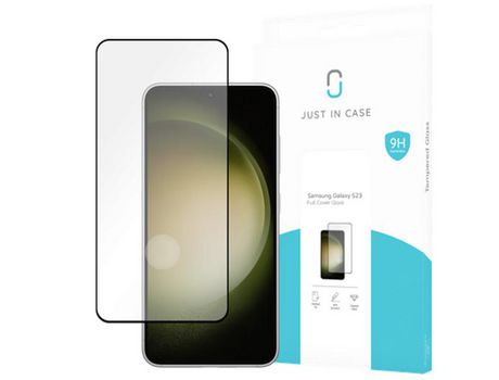 Película de Ecrã para Samsung Galaxy S23+ JUSTINCASE Vidro Temperado Preto